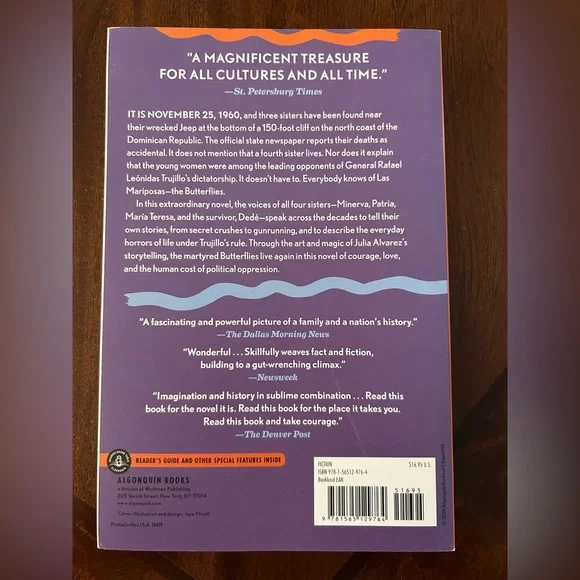 In The Time Of The Butterflies by Julia Alvarez - Picture 2 of 2